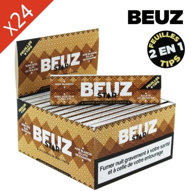 Feuilles à rouler Beuz Star Slim Non Blanchies + Filtres