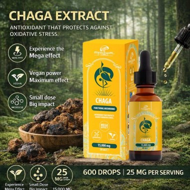 Extrait de Champignon Chaga MYXILLUIM – 30 ml | PLANT OF LIFE