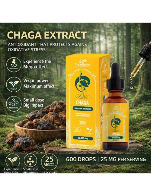 Extrait de Champignon Chaga MYXILLUIM – 30 ml | PLANT OF LIFE