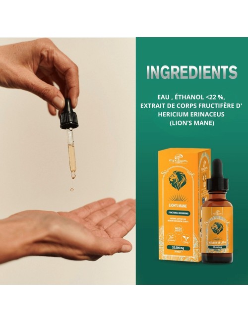 Extrait de Champignon Lion's Mane MYXILIUM 30ml | PLANT OF LIFE