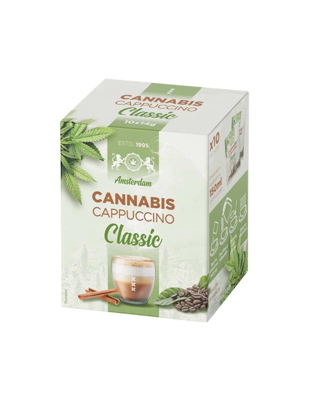 Cappuccino au chanvre Classic– 10 sachets | MULTITRANCE