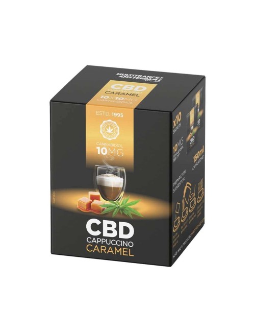 Cappuccino Caramel au CBD 10mg – 10 sachets | MULTITRANCE
