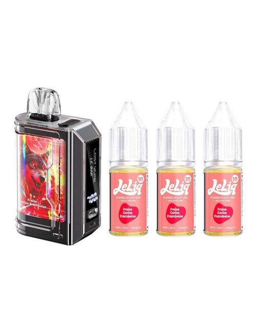 Puff Le Bar 45K Fraise Cerise Framboise 1000mAh 32ml - Lost Vape