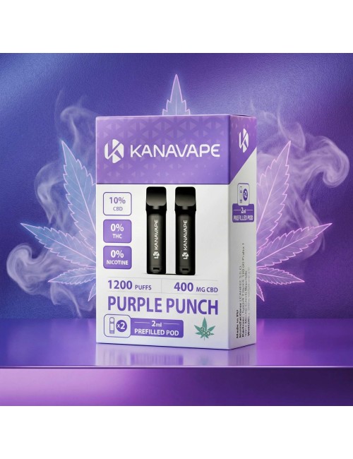 Pod CBD Kanavape Purple Punch 2x2ml - 400mg CBD