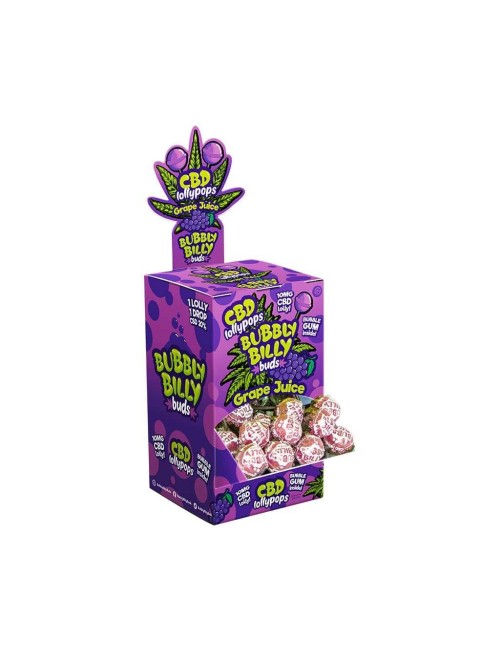 Sucette CBD Grape Juice - 100 pcs | BUBBLY BILLY