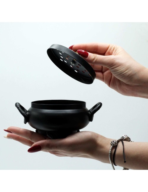 Brûleur d'Encens Chaudron en Fonte - Design Mystique et Durable