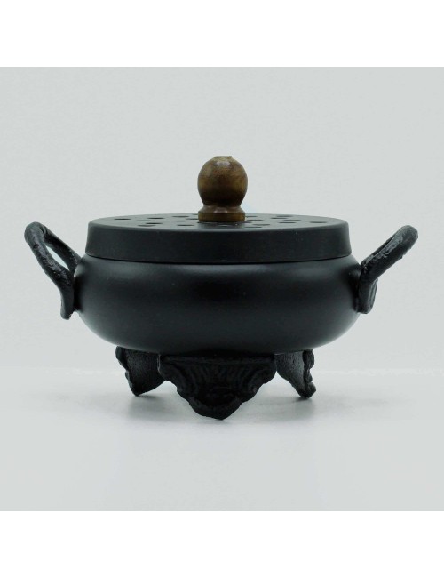 Brûleur d'Encens Chaudron en Fonte - Design Mystique et Durable