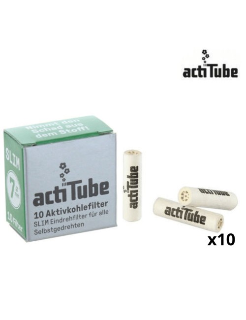 Boîte de 20 paquets Filtre à Charbon Slim 7mm - ActiTube