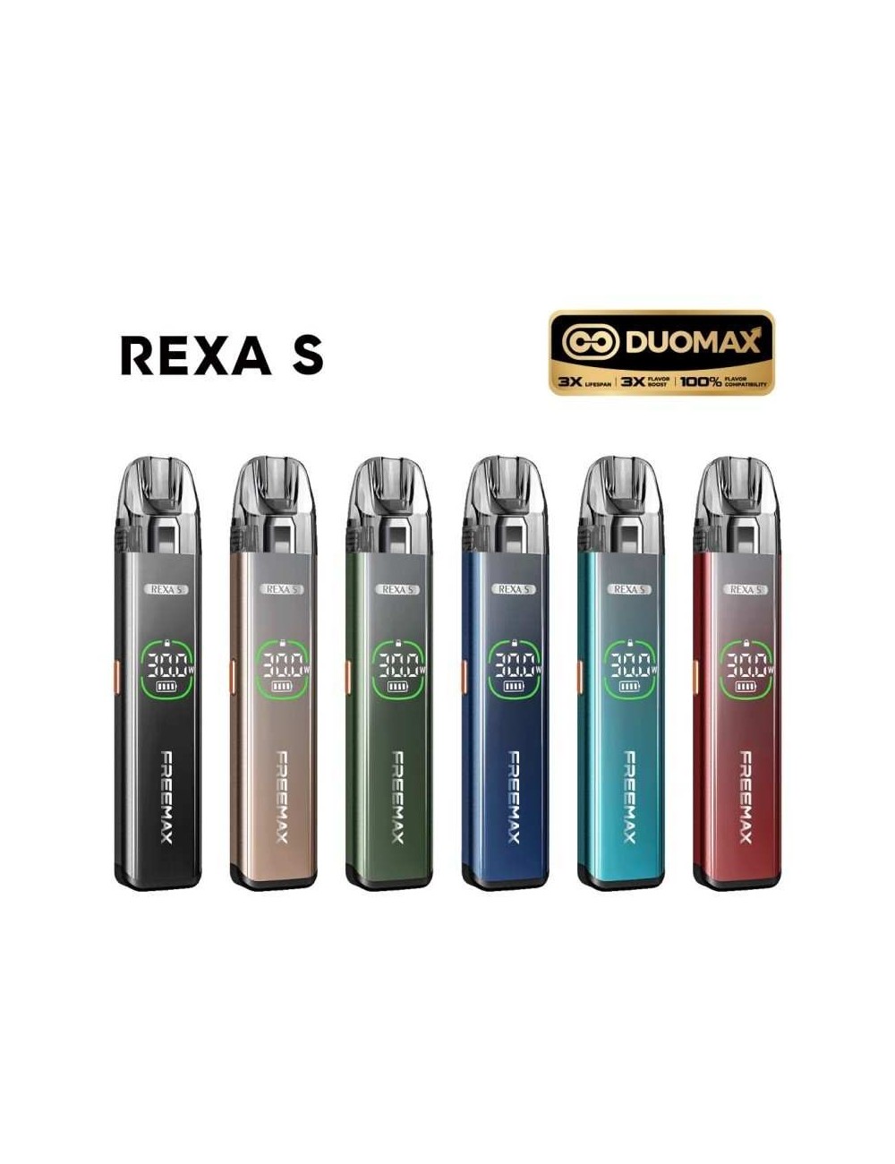 Kit Rexa S DuoMax Freemax - Pod 3ml Batterie 1300mAh
