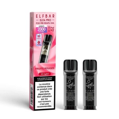 Pod pre-rempli Fruits Rouges 2ml Elfa Pro - ElfBar (pack de 2)