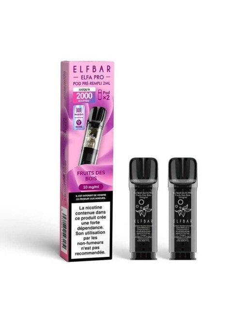 Pod pre-rempli Fruits des Bois 2ml Elfa Pro - ElfBar (pack de 2)