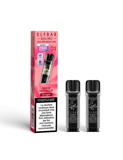 Pod pre-rempli Cerise Pasteque 2ml Elfa Pro - ElfBar (pack de 2)