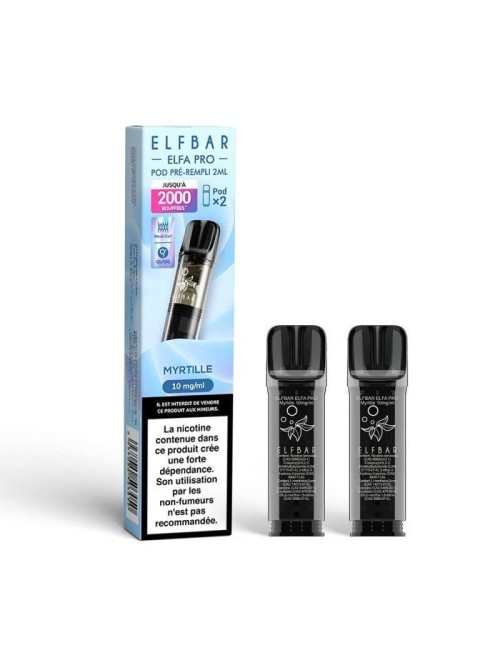 Pod Myrtille 2ml Elfa Pro - ElfBar (pack de 2)