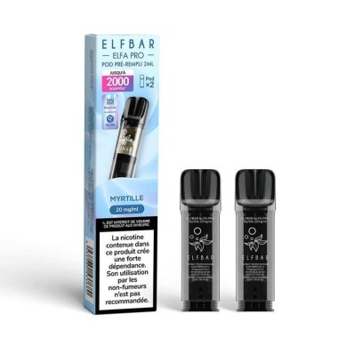 Pod Myrtille 2ml Elfa Pro - ElfBar (pack de 2)