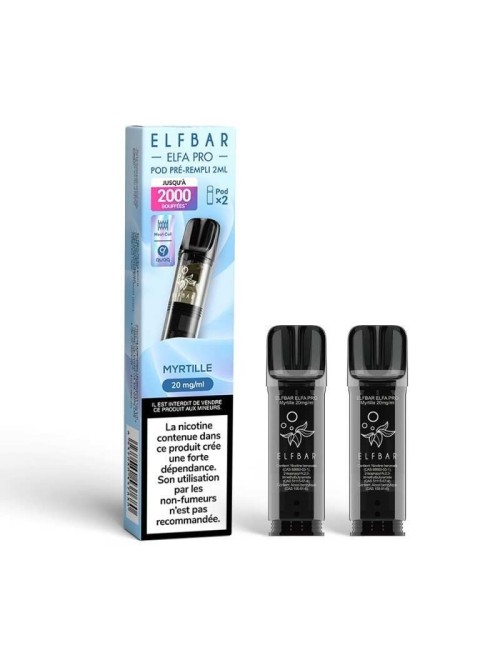 Pod Myrtille 2ml Elfa Pro - ElfBar (pack de 2)