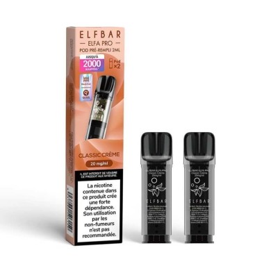Pod Classic Creme 2ml Elfa Pro - ElfBar (pack de 2)