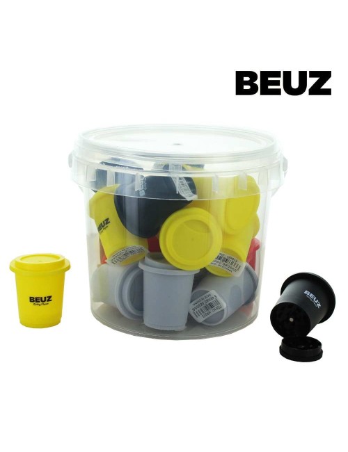 Lot de 18 Boites en plastique Beuz avec mini Grinder