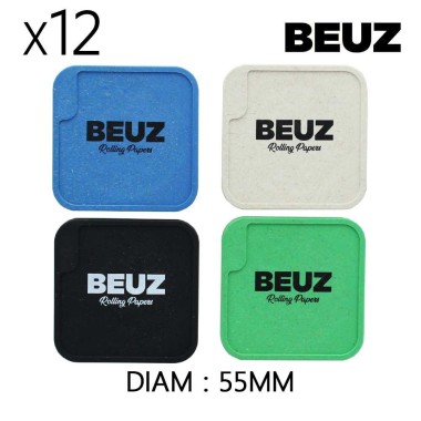 Boîte de 12 Grinders en chanvre 55 mm Kush Beuz Cubex