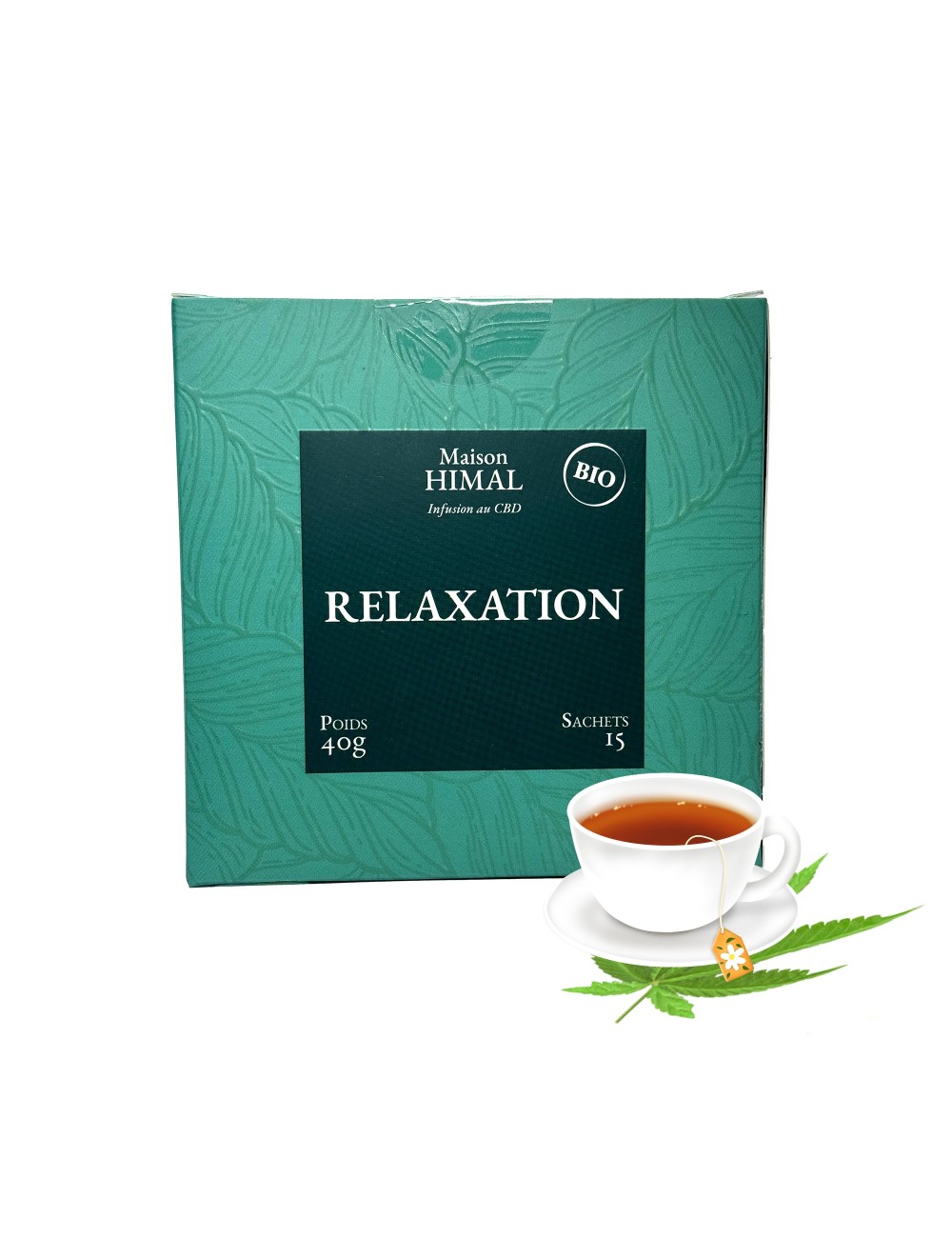 Tisane CBD bio relaxation | MAISON HIMAL