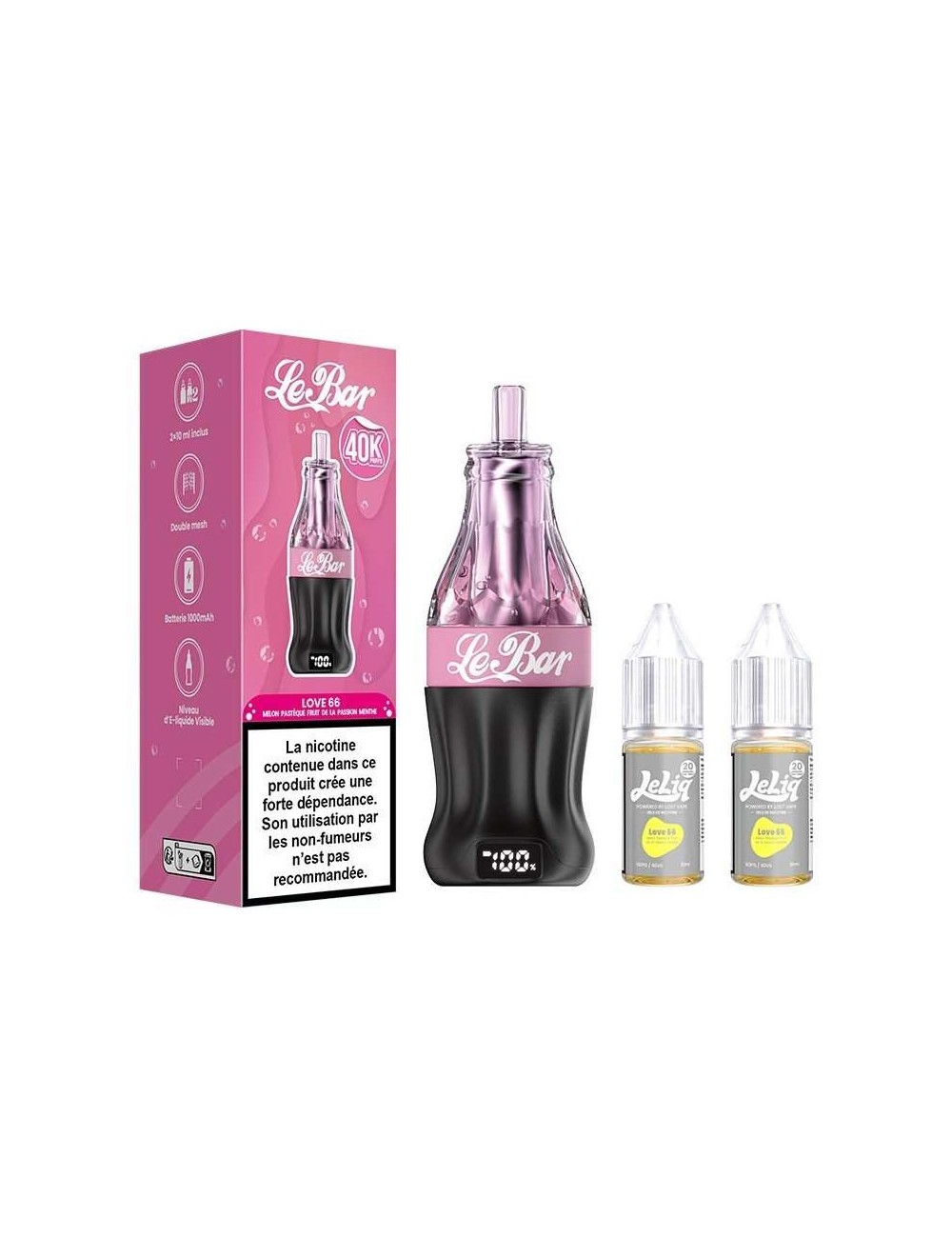 Puff Le Bar 40K 22ml Love 66 - Lost Vape