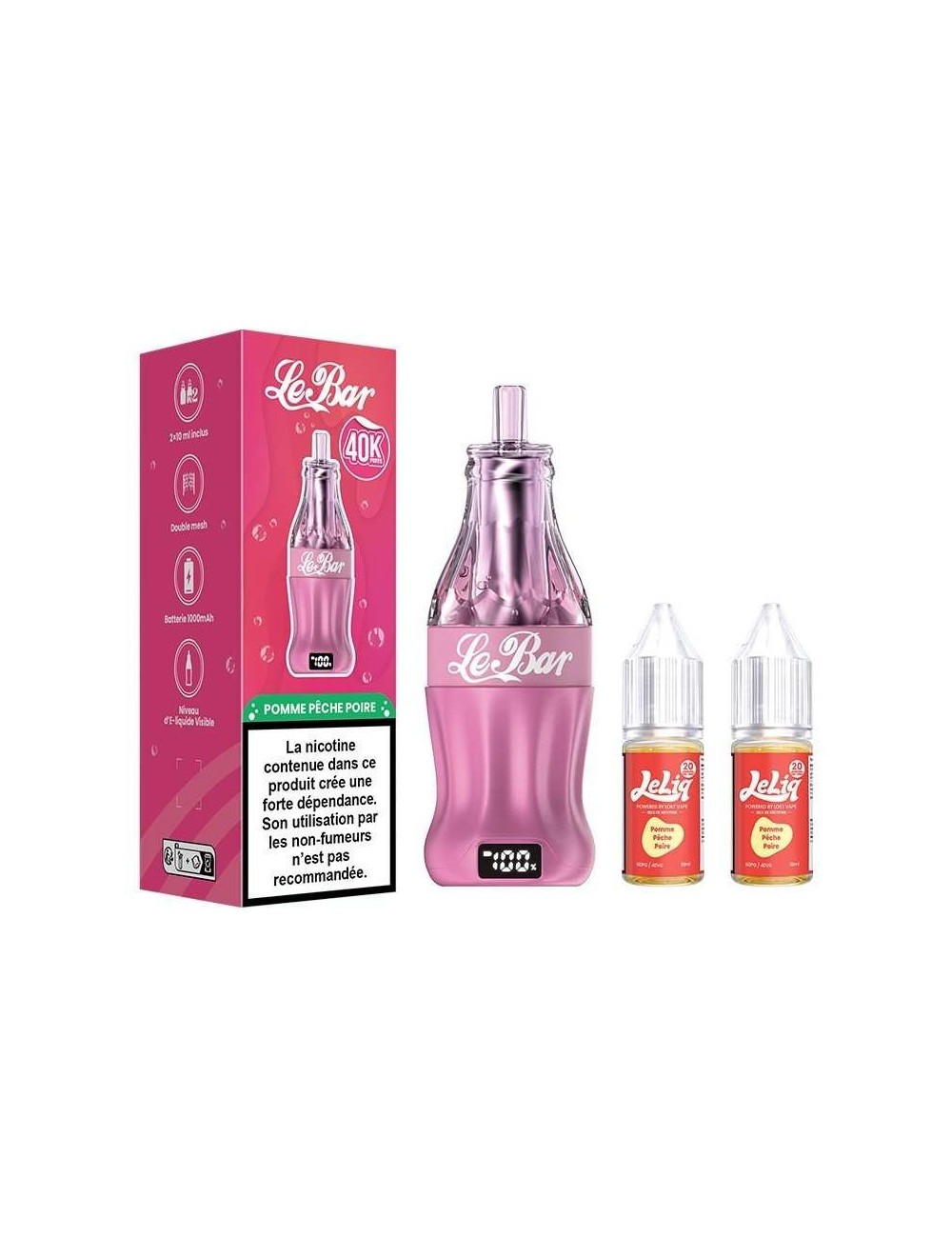 Puff Le Bar 40K Green Apple Peach Pear - Lost Vape