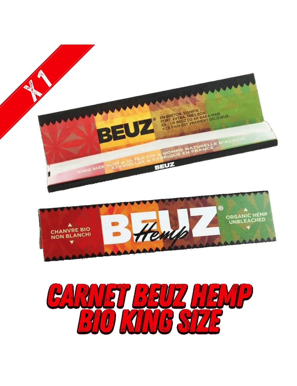 Carnet Beuz Hemp Bio King Size