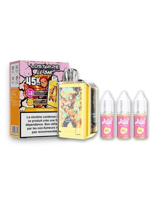 Puff Le Bar 45K Fraise Banane 32ml - Lost Vape