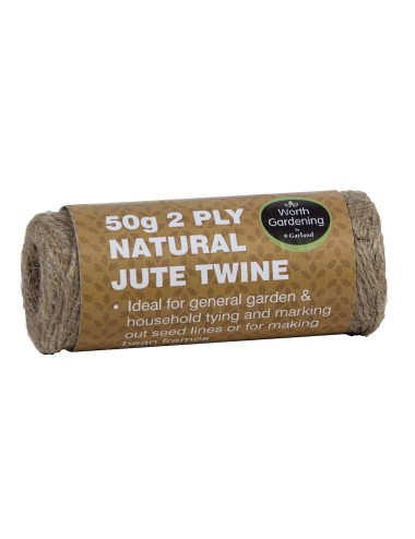 2 Stränge natürliche Jute-Schnur 50g