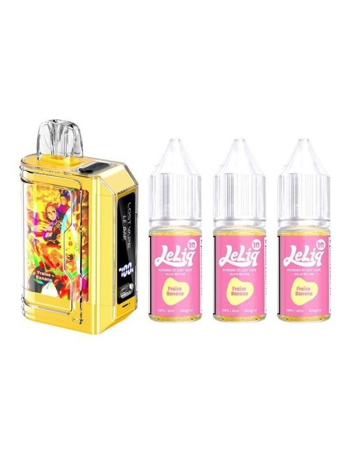 Puff Le Bar 45K Fraise Banane 32ml - Lost Vape