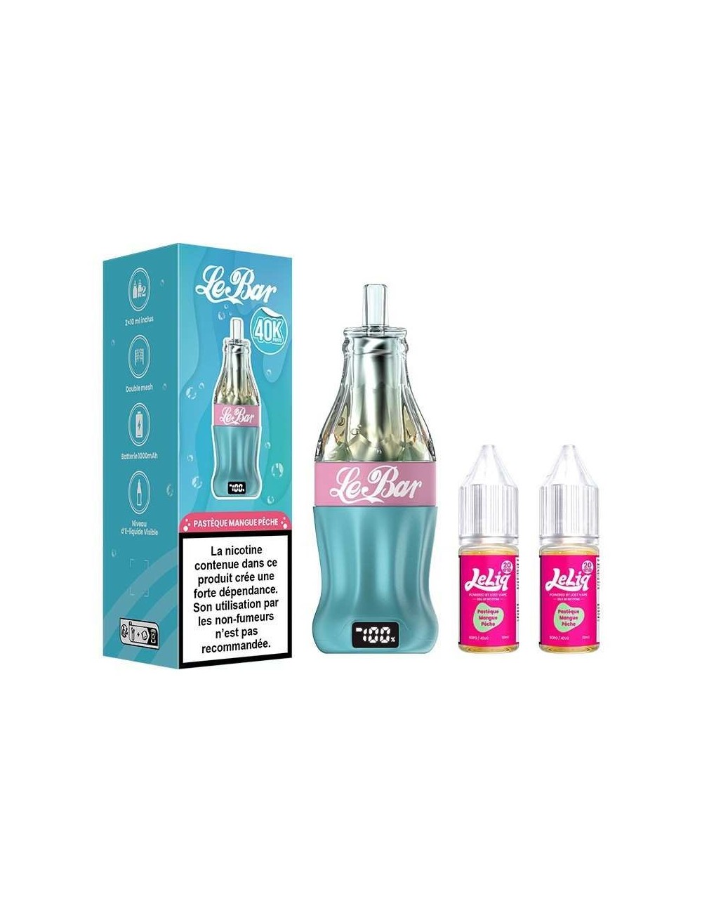 Puff Le Bar 40K 1000mAh 22ml Watermelon Mango Peach - Lost Vape