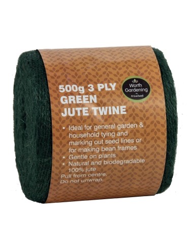 3 Stränge grüne Juteschnur 500g