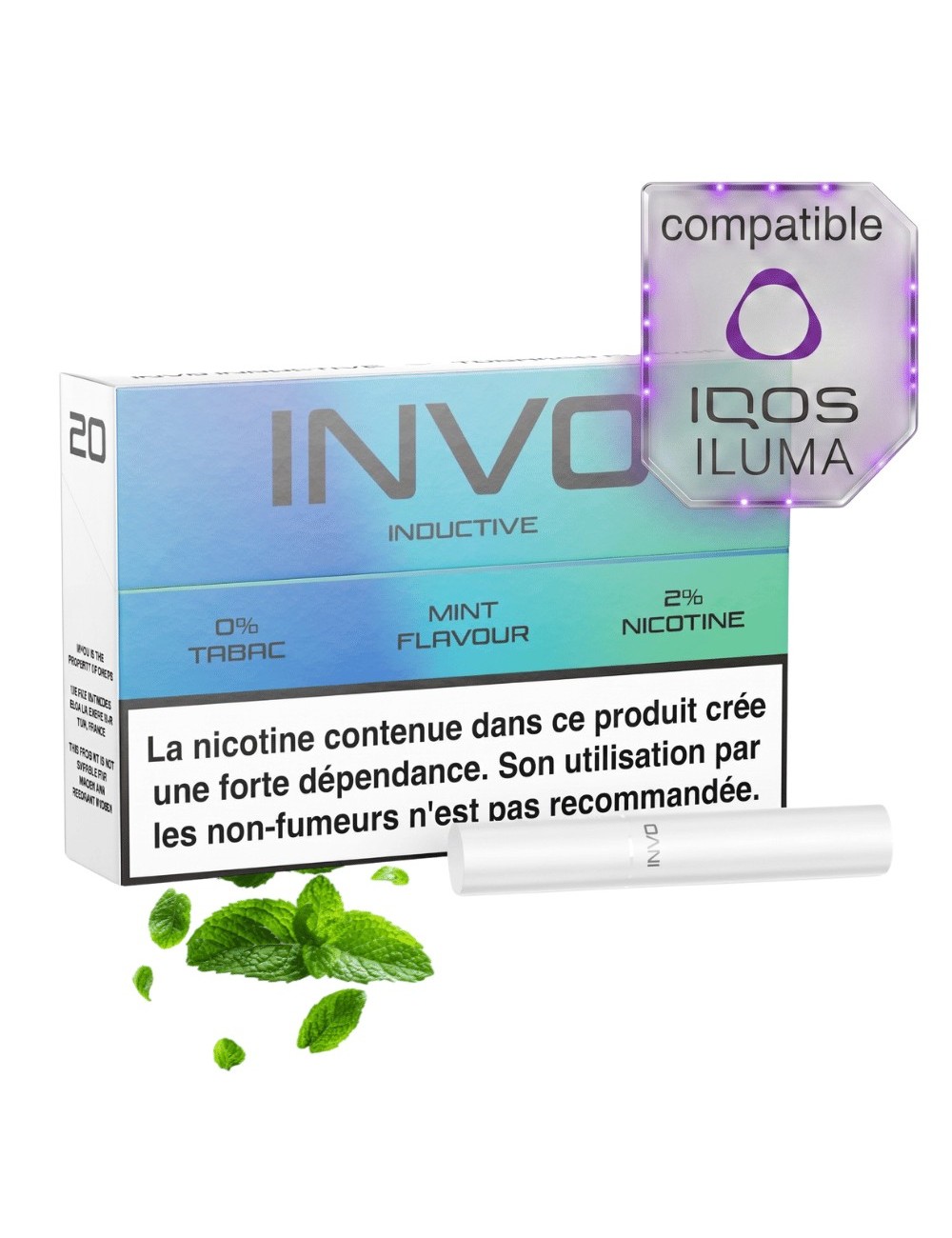 INVO Inductive Menthe - Recharge x20 sans tabac