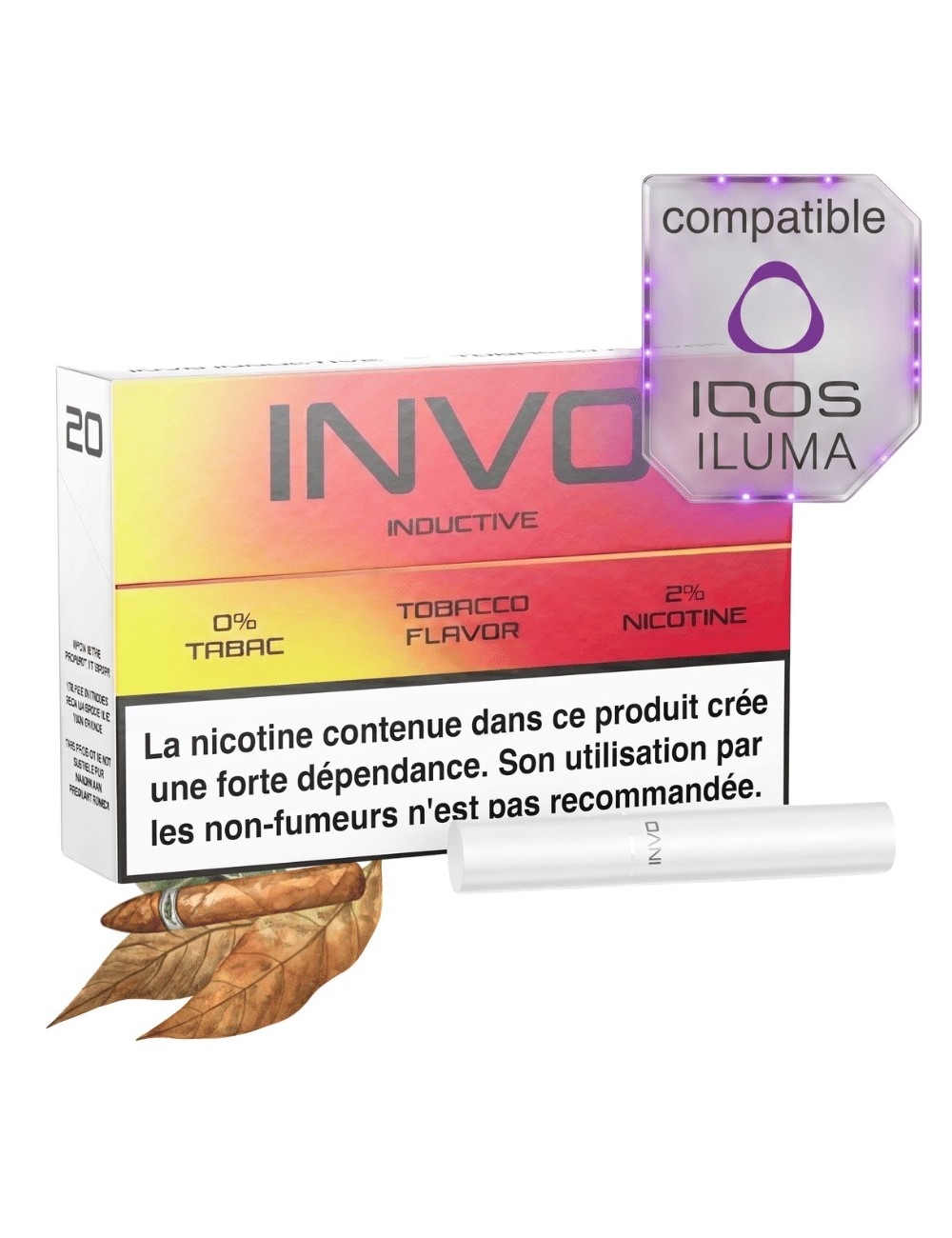 INVO Inductive Tabac - Recharge x20 sans tabac