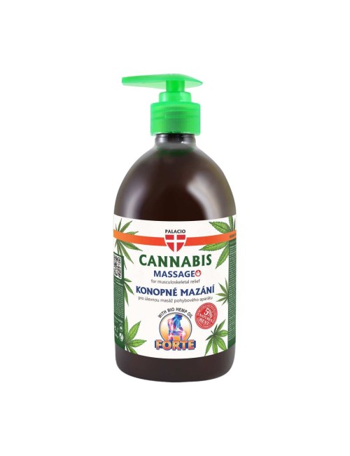 Lotion au Chanvre avec Pompe – Massage & Détente, 500 ml Palacio