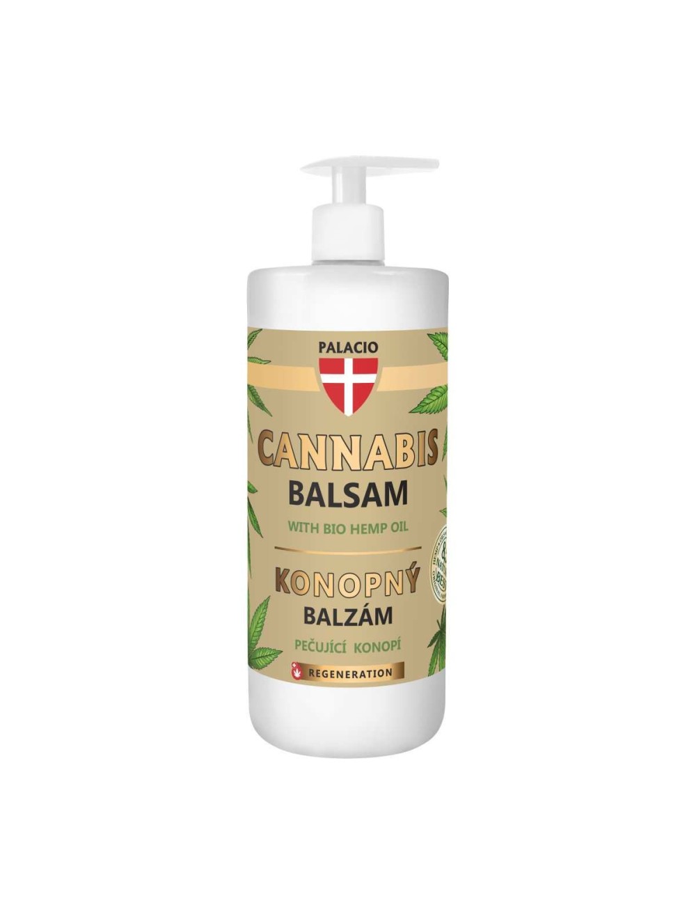 Baume Corporel au Cannabis avec Pompe, 500 ml Palacio