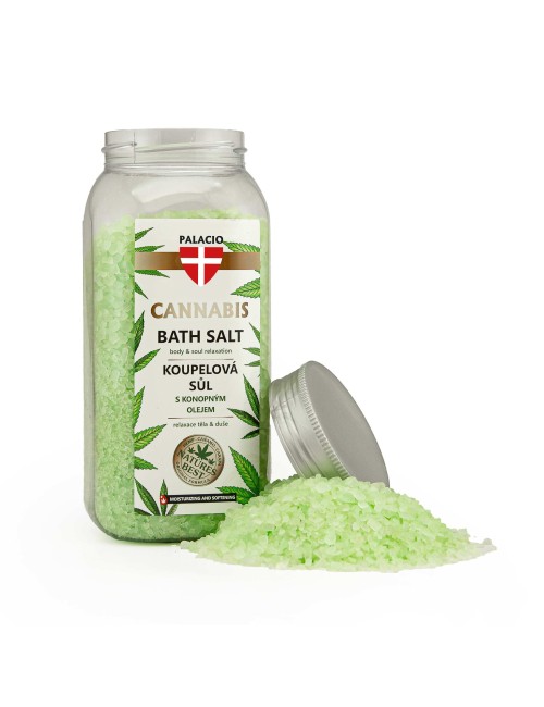 Sel de Bain au Chanvre – Détente & Soin de la Peau, 900 g Palacio