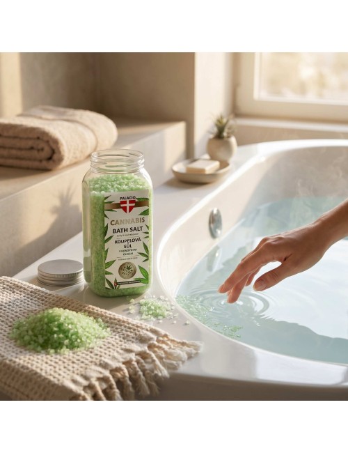 Sel de Bain au Chanvre – Détente & Soin de la Peau, 900 g Palacio