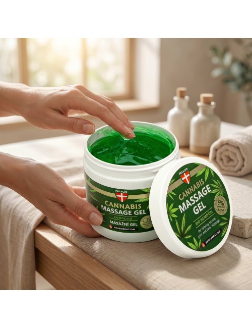 Gel de Massage au Chanvre – Effet Frais & Détente, 600 ml Palacio