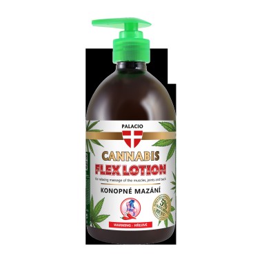Lotion chauffante au chanvre avec pompe, 500 ml Palacio