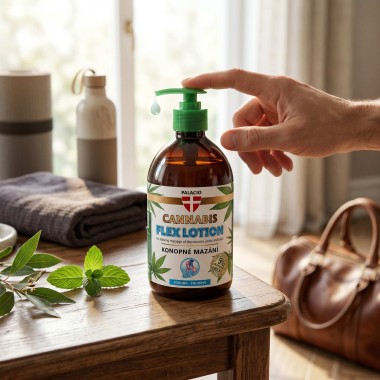 Gel de massage au chanvre effet rafraîchissant, 500 ml Palacio