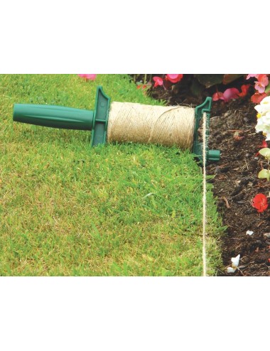 Juteschnur und Halter (100 g natürliche 3-fädige Juteschnur)