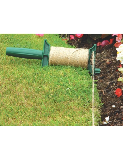 Juteschnur und Halter (100 g natürliche 3-fädige Juteschnur)
