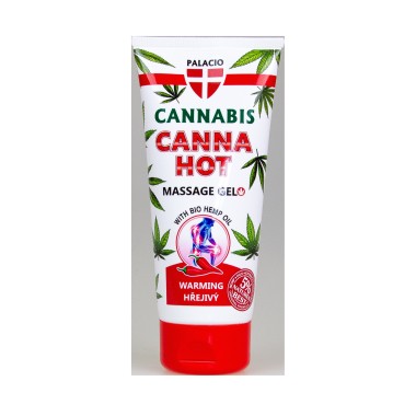 Gel de massage chauffant au chanvre CANNAHOT, 200 ml Palacio