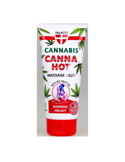 Gel de massage chauffant au chanvre CANNAHOT, 200 ml Palacio