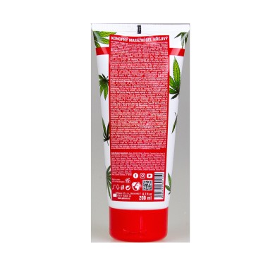 Gel de massage chauffant au chanvre CANNAHOT, 200 ml Palacio