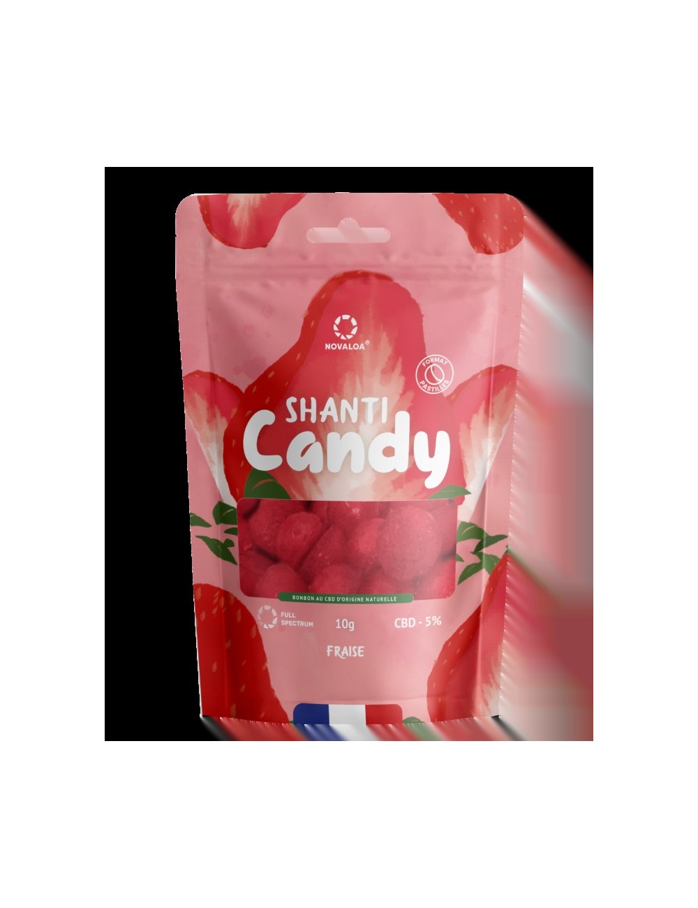 CBD-Erdbeer-Bonbon | NOVALOA