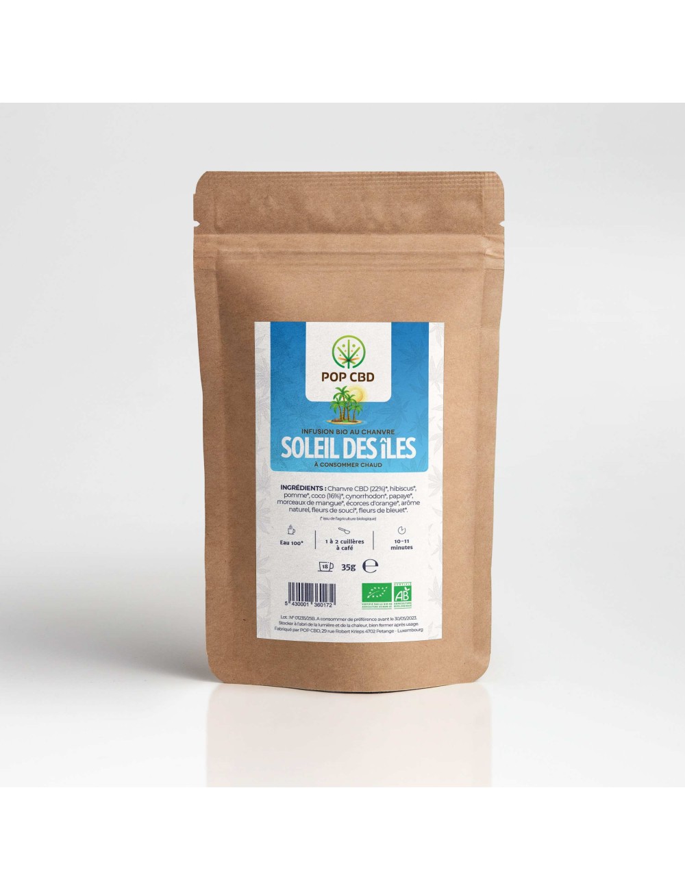 CBD Bio-Kräutertee Inselsonnenblend | POP CBD