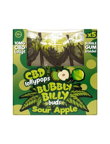 Lutscher CBD Apfel - 5 Stk | BUBBLY BILLY