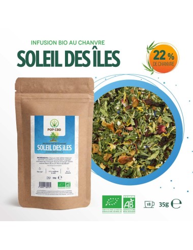 CBD Bio-Kräutertee Inselsonnenblend | POP CBD