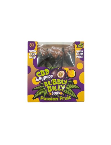 Passionsfrucht CBD-Lutscher - 5 Stück | BUBBLY BILLY
